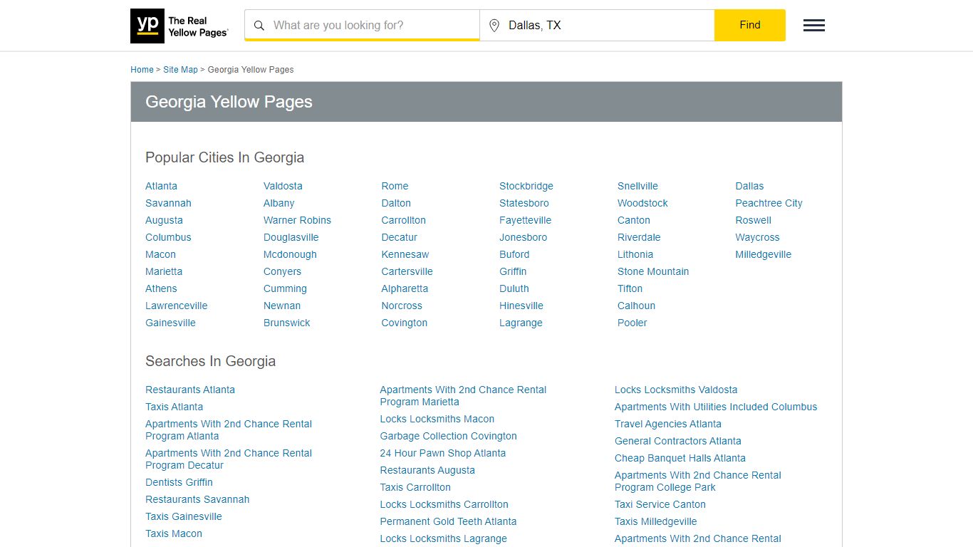 Georgia Yellow Pages - YP.com